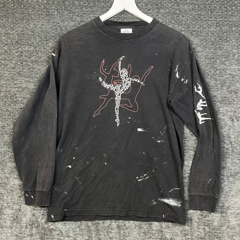 AAA Cal State Fullerton CSUF Dance Long Sleeve Shirt Mens Black Graphic - Medium